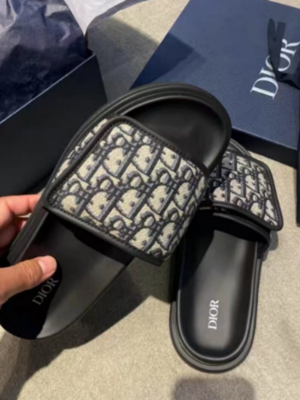 Dior Oblique Jacquard Slides